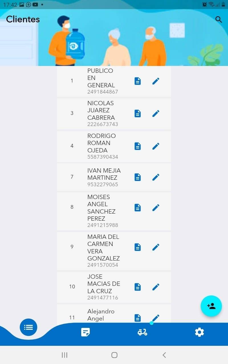 software para reparto de agua